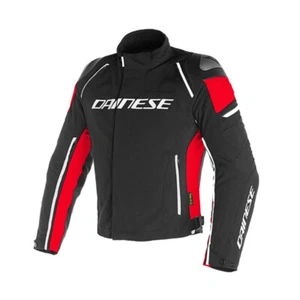 Motorcycle Jacket Dainese Racing 3 Dry Black Red 52 Sport Racing Jacket - Picture 1 of 1