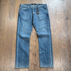 Pantalones de mezclilla Agave Jeans para hombre 38 azules pragmáticos clásicos rectos bolsillos de algodón - Imagen 1 de 17