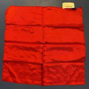 Neiman Marcus Red 100% Silk Handkerchief Scarf 16 X16 - Picture 1 of 3