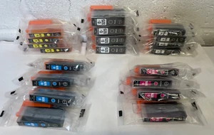 Paquete de 20 cartuchos de tinta compatibles PGI-525BK / CLI-526 multipack para impresora Canon - Imagen 1 de 7