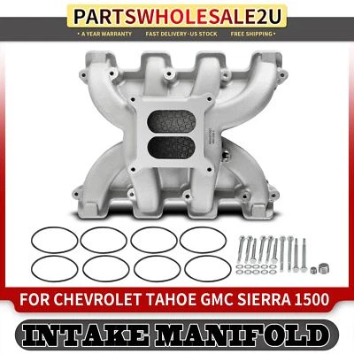 Colector de admisión de doble plano de aluminio para Chevrolet Tahoe GMC Sierra 1500 Cadillac Foto 1 de 4