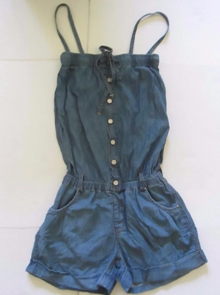 LF Alcott Jeans Lightweight Denim Short Romper Original $138  NWT Sizes: L - Image 1 of 1