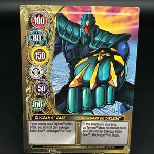 Bakugan TAYLEAN'S GAZE Metal Gate Card GOLD BA1308-GA-SM-GBL 11/48g IMPRINTED - Picture 1 of 8