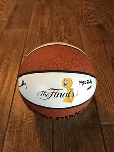 james worthy signed ball Spalding Basketball 1988 Finals MVP With Steiner Lakers - Picture 1 of 7