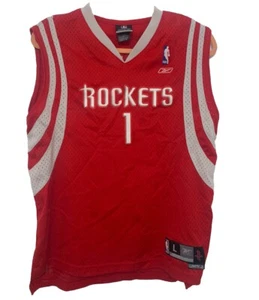 Maglia Reebok Youth Tracy McGrady Houston Rockets #1 taglia 14-16 grande +2 lunghezza - Foto 1 di 8