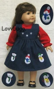 Holiday Snowman Jumper & Red Blouse for American Girl 18" Doll Clothes SHIPDEAL! - Picture 1 of 12