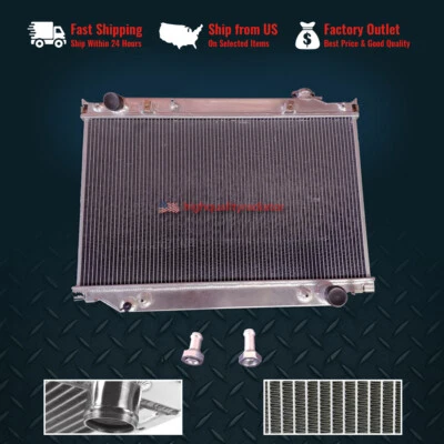 All Aluminum Radiator For 1995-1997 Toyota Land Cruiser 4.5L AT/MT Foto 1 de 4
