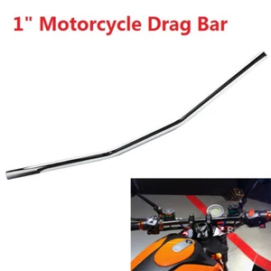 Manillar de motocicleta de 25 mm 1" pulgadas barra Z de arrastre cromada para Harley Sportster Suzuki - Imagen 1 de 6