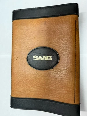 SAAB VINTAGE CUERO DOCUMENTOS SEGURO Y CARPETA ORGANIZADOR Foto 1 de 4