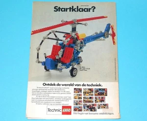 LEGO MAGAZINE ADVERT TECHNIC 1980s DONALD DUCK HOLLAND - Bild 1 von 1