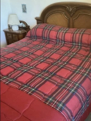 Trapunta Invernale Matrimoniale In Fantasia Scozzese Cotone - Immagine 1 di 4