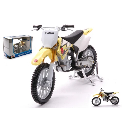 SUZUKI RM-Z 250 2021 YELLOW 1 18 Maisto Moto Modellino Nuovo