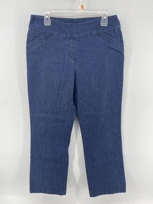 Pantalones elásticos Alia Petite para mujer talla 12 P tiro medio azul 31X27 envío rápido Foto 1 de 4