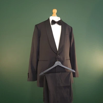 Conjunto de 2 blazer y pantalones de noche ajustados negros de 42L (34x34) Charles Tyrwhitt para hombre Foto 1 de 4