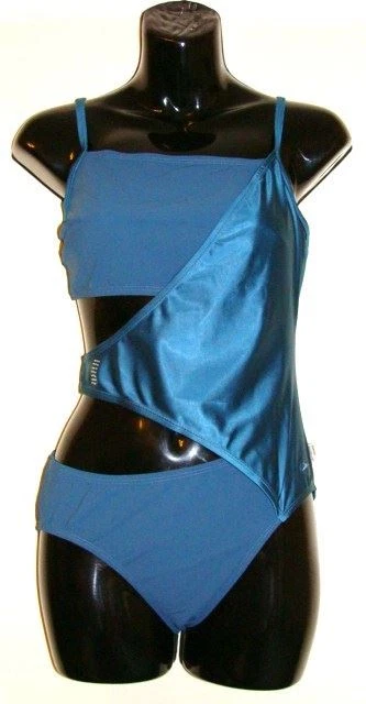 Ladies Speedo Swimsuit Sculpture Wrap Swimming Costume Swimwear Teal Size 34" - Image 1 of 1