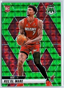 2024-25 Panini Mosaic Kel'el Ware Green Mosaic Prizm RC #232 Heat - Picture 1 of 10