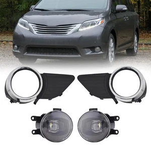 High Power LED Fog Light Lamp Cover Bezel Frame For Toyota Sienna 2011 2015-2017 - Picture 1 of 19