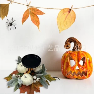 New Autumn Halloween Decorative Candlestick Table Atmosphere Decoration DIY - Picture 1 of 25