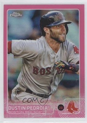 2015 Topps Chrome Pink Refractor Dustin Pedroia #172 - Image 1 of 2