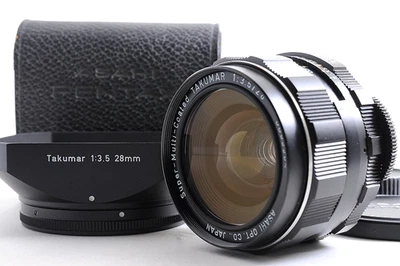 PENTAX SMC Takumar 28mm F3.5 MF Wide Angle Lens M42 Mount w/ Hood TOP MINT Japan - Image 1 of 4
