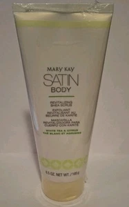 Mary Kay Satin Body REVITALIZING SHEA SCRUB White Tea & Citrus SEALED Full Size - Picture 1 of 4