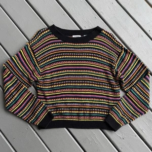 Suéter De Colección Años 90 Esprit Deportivo Colorido Tejido Mujer’s Grande Rayas Retro - Imagen 1 de 8
