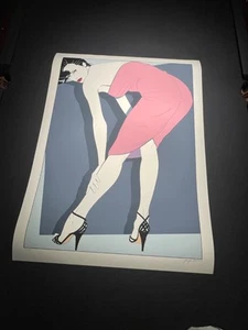 Patrick Nagel Estate Signed "Shannon" Limited Edition Serigraph, Framed - Picture 1 of 5