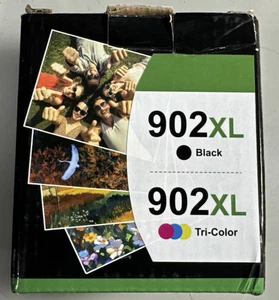 2er Pack 902XL Tintenpatronen kompatibel für HP OfficeJet Pro 6978 - Schwarz & Tri-C - Bild 1 von 3