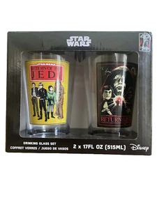 โผ๏ธ๐จ๐ Funko Star Wars Return of the Jedi Pint Drinking Glass Set Disney - Picture 1 of 5