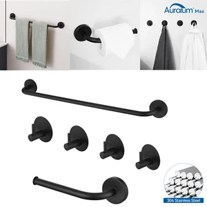 Handtuchhalter Set Toilettenpapierhalter Bad Edelstahl Handtuchhalter Haken - Bild 1 von 15