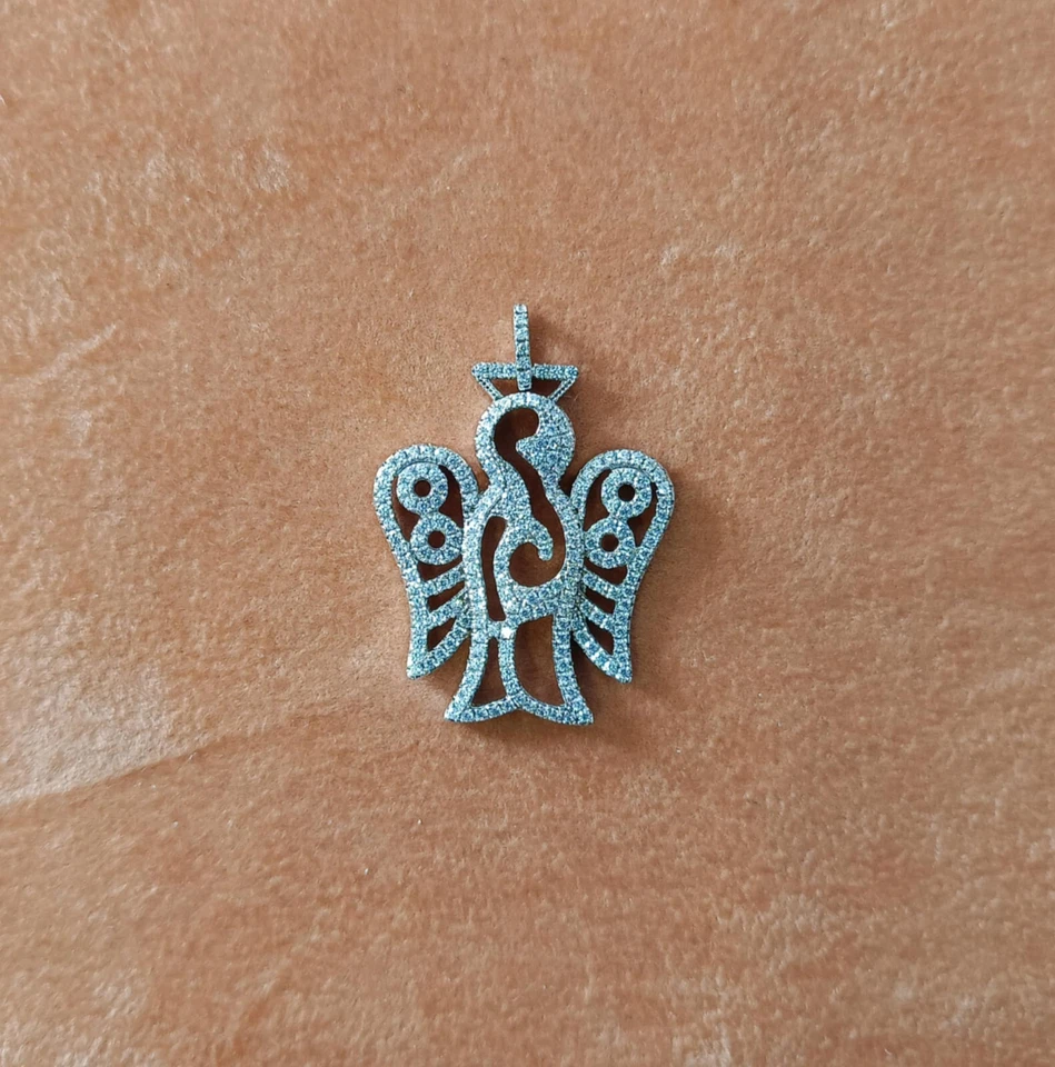 ROBERTO GIANNOTTI ANGELO IN ARGENTO 925 CON ZIRCONI GIA139 - Immagine 1 di 4