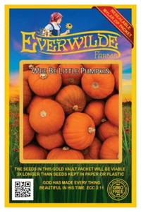 1 Oz Wee Be Little Pumpkin Seeds - Everwilde Farms Mylar Samen Paket - Bild 1 von 3
