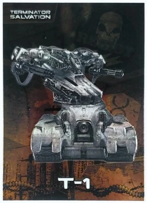 2009 Topps Terminator Salvation Movie Embossed #1 of 9 T-1 Foil Card NM! - Image 1 of 2