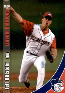 2006 Lincoln Saltdogs Grandstand #10 Jeff Blitstein Parker Colorado CO Card