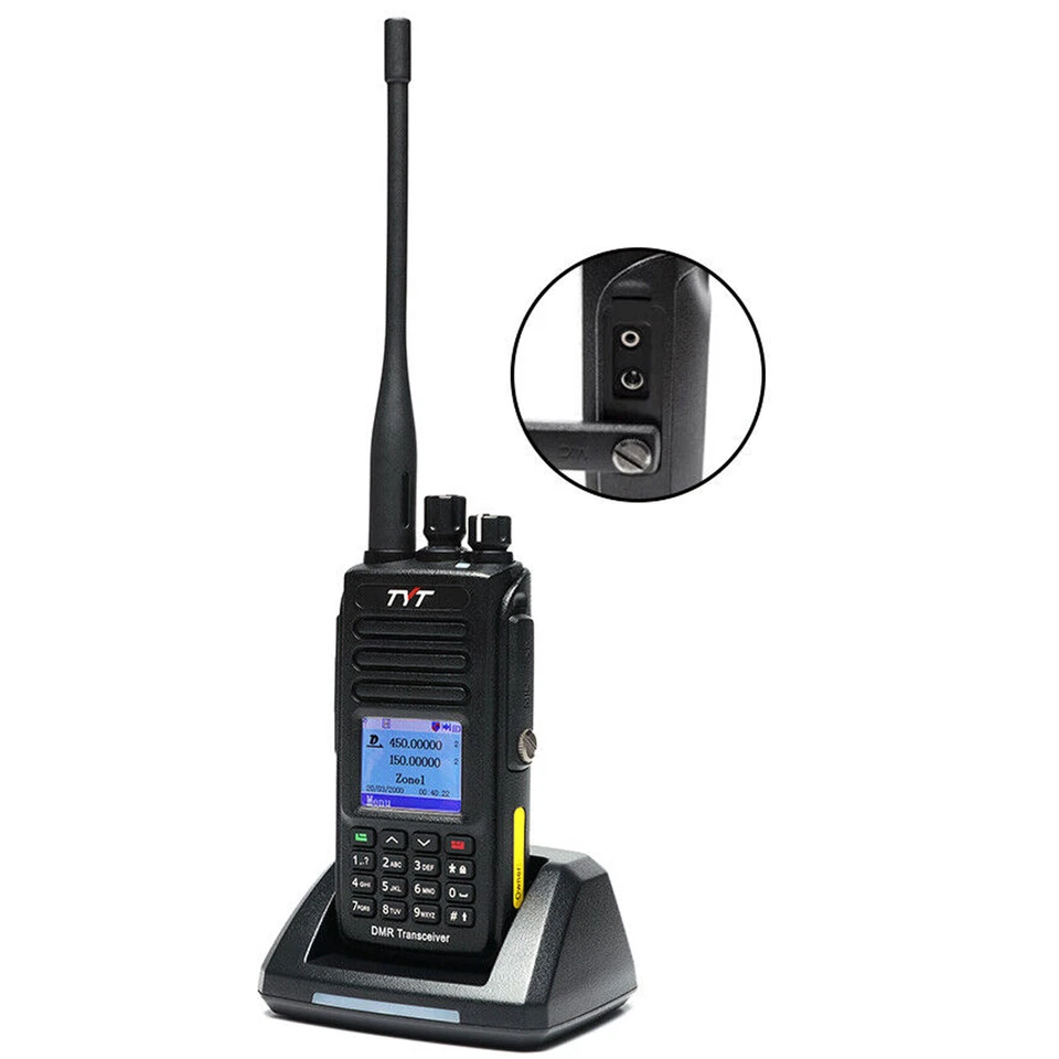 TYT MD-UV390 Plus Waterproof Dual Band DMR Digital Two Way Radio CTCSS/DCS TDMA - Image 1 of 4