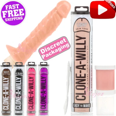 CLONE-A-WILLY DIY KIT PENIS CASTING DILDO VIBRATOR PUSSY COCK HENS BUCKS SEX TOY - image 1 of 4