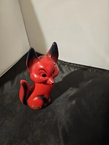Vintage Figure Fox Ceramic Red Decoration 60s 70s Mid Century Retro Space Age... - Picture 1 of 6