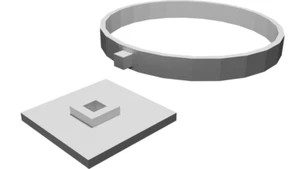 Wandhalterung Halterung kompatibel mit proWIN AIRBOWL MINI - Sichere Aufbewahrungslösung - Bild 1 von 3