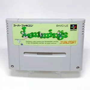 Lemmings Super Famicom SFC SNES Nintendo Good Condition - Picture 1 of 5