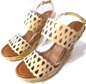 Montego Bay Club Espadrille Women’s Open Toe Wedge Nude Platform US 11 M NEW - Picture 1 of 12