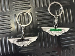 Aston Martin Style Chrome/Enamel Key Ring - Picture 1 of 8