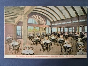 Postcard The Great Ship Seeandbee The Lounge Cleveland & Buffalo - Picture 1 of 2