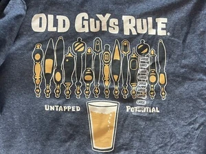Old Guys Rule T-Shirt Mens X L Nwt Graphic Tee - Picture 1 of 6