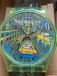 Maxi Swatch Artist Model Brooklyn Design Unique Watch Limited Edition - Picture 1 of 8