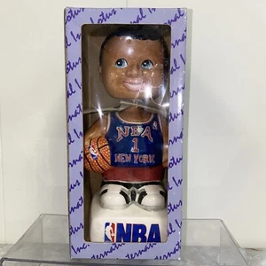 New York Knicks #1, Lotus International Bobble Head NBA Porcelain Bank, With Box - Picture 1 of 11