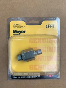 Nuevo pezón roscado macho genuino Meyer 22442 SAE - Imagen 1 de 5