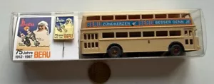 K110 Wiking 1:87 Bus D2U Doppeldecker BVG BERU ZÜNDKERZEN OvP 75 J H0 Berlin - Bild 1 von 8