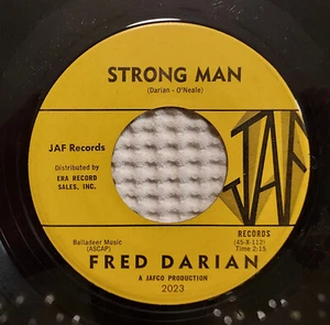 FRED DARIAN Strong Man Johnny Willow Orig '61 JAF Popcorn Spoken Word Rare 45 EX - Picture 1 of 1