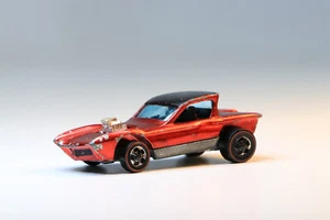 Hot Wheels Redline 1967 Python Red Diecast Model Mattel HK White Interior Rare - Picture 1 of 16