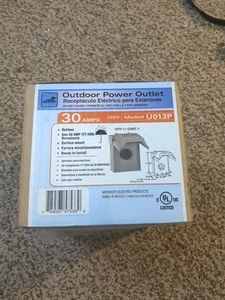 Midwest U013P 30A 120V Wohnmobil Außensteckdose - grau - Bild 1 von 5